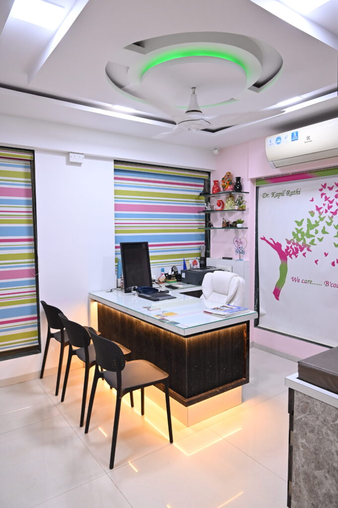 Advanced treatment room at best dermatologist clinic in Mumbai
